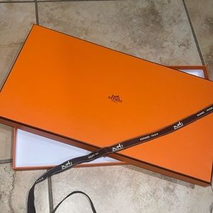 Hermes scarf box and ribbon - authentic